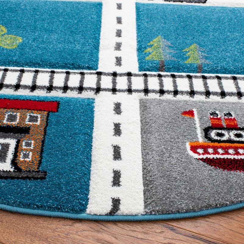SAFAVIEH Carousel Kids Koika Neighborhood Road Rug