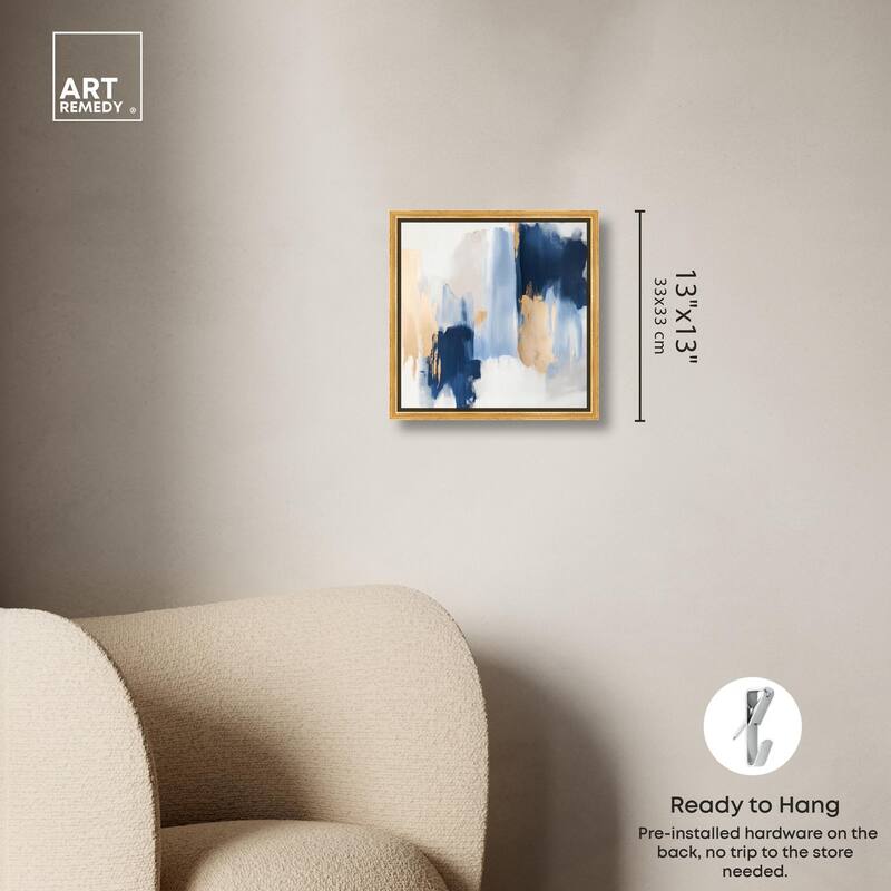 Tranquil Blue Depths I Canvas by Art Remedy