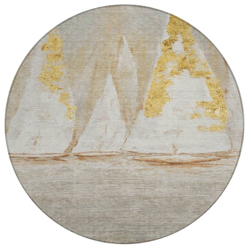 HomeRoots Nautical Transitional Rectangle Outdoor Rug