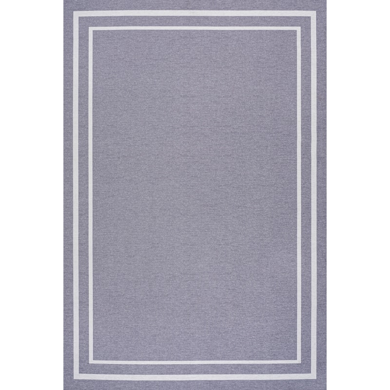 JONATHAN Y Ainsley Classic 2-Stripe Border Washable Area Rug