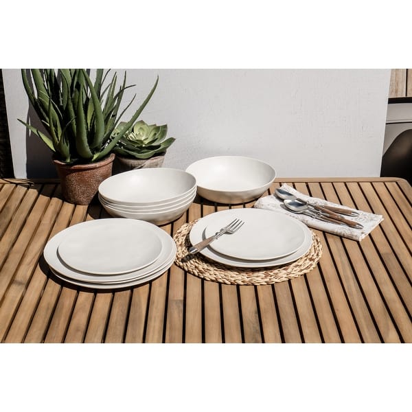 Abode Homewares NewWave Melamine Dinner Plate 6-Piece Set, 10.5