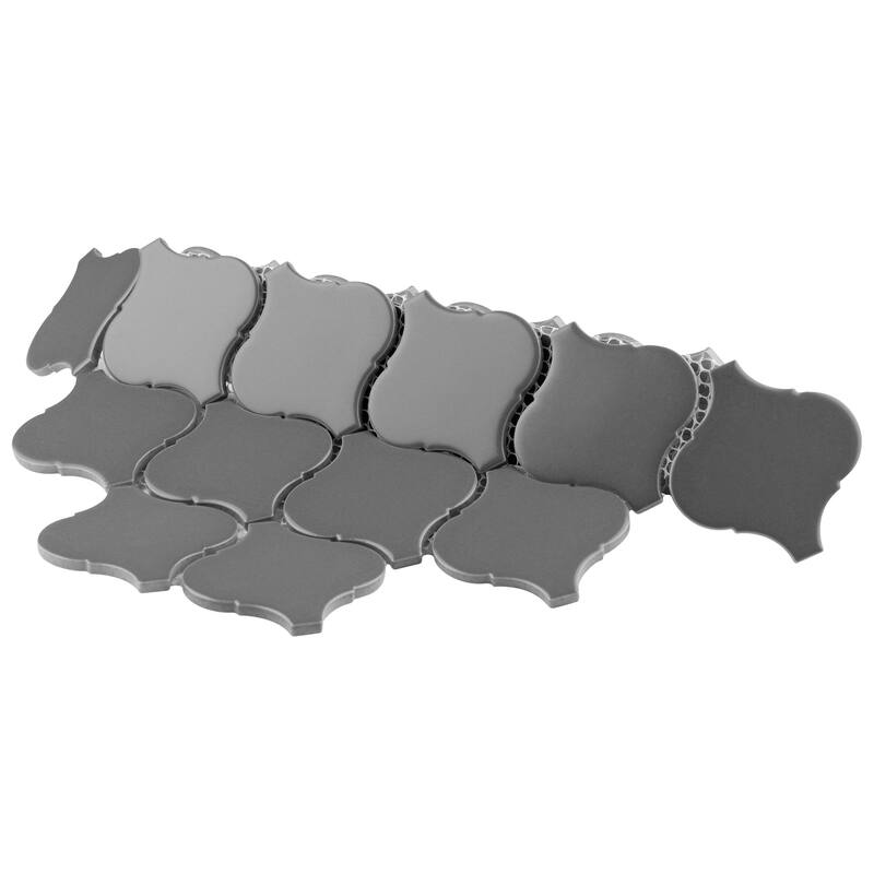 Merola Tile Metro Lantern Matte Dark Grey 9-1/2" x 10-3/4" Porcelain Floor and Wall Tile