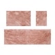 preview thumbnail 114 of 131, Luxury Plush Bathroom Rug Set - Quick-Dry, Soft Microfiber, Non-Slip, Absorbent & Washable Bath Mats Coral - 3 PC SET