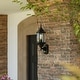 preview thumbnail 7 of 11, Rogers Park Aluminum 6.25-in. W 1 Light Motion Sensor Dusk to Dawn Outdoor Wall Lantern Clear Glass