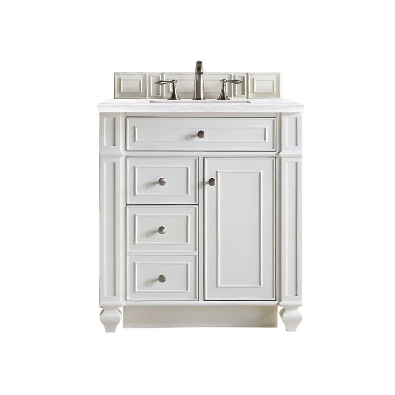 James Martin Vanities Bristol 30" Single Vanity, Bright White