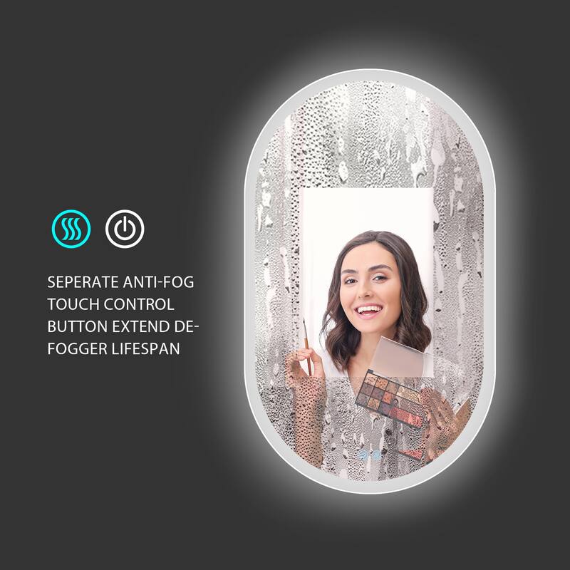 Anti Fog Dimmable LED Frameless Mirror Bathroom LED Mirror Vanity Mirror