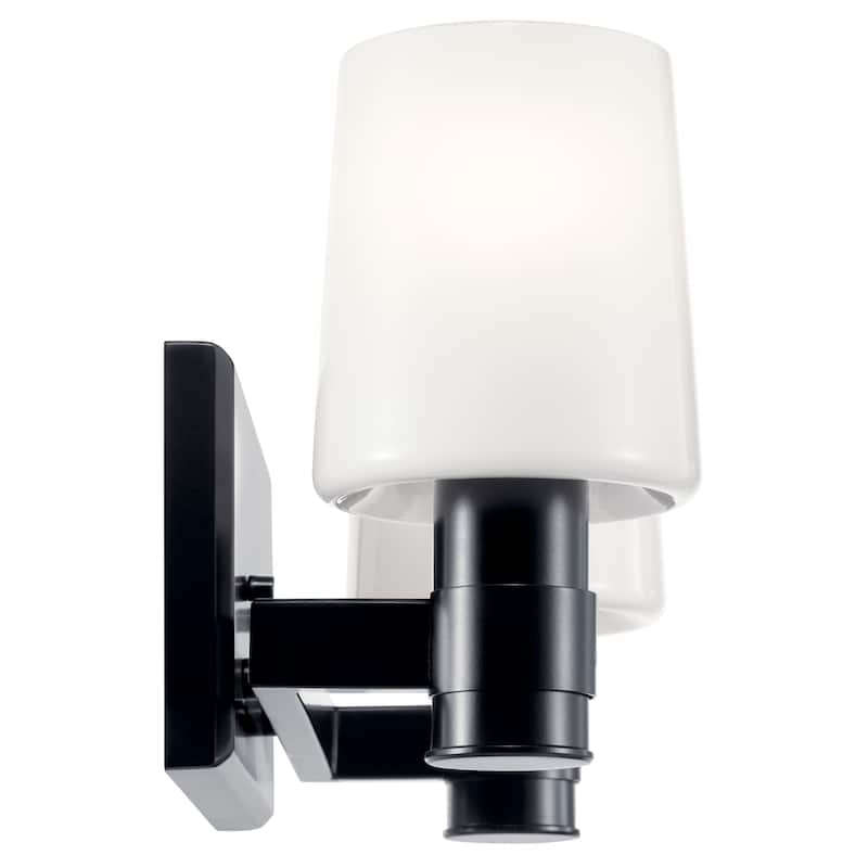 Adani 14.5 in. 2-Light Bathroom Vanity Light with Opal Glass