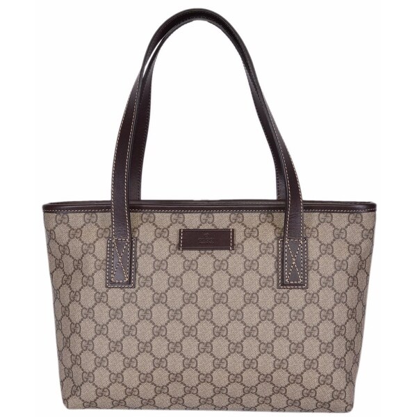 gucci logo supreme canvas tote