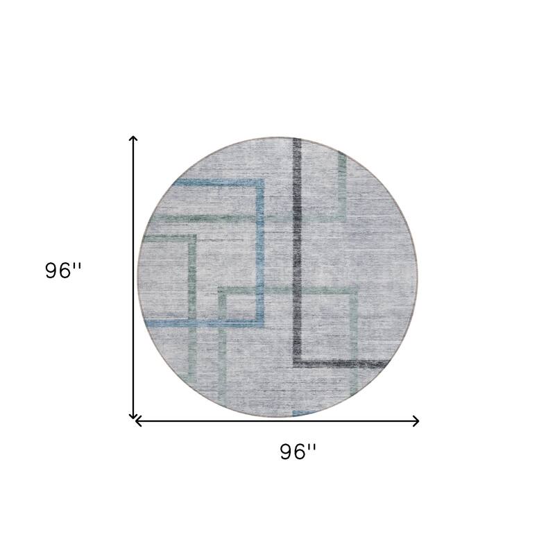 HomeRoots Geometric Transitional Rectangle Outdoor Rug