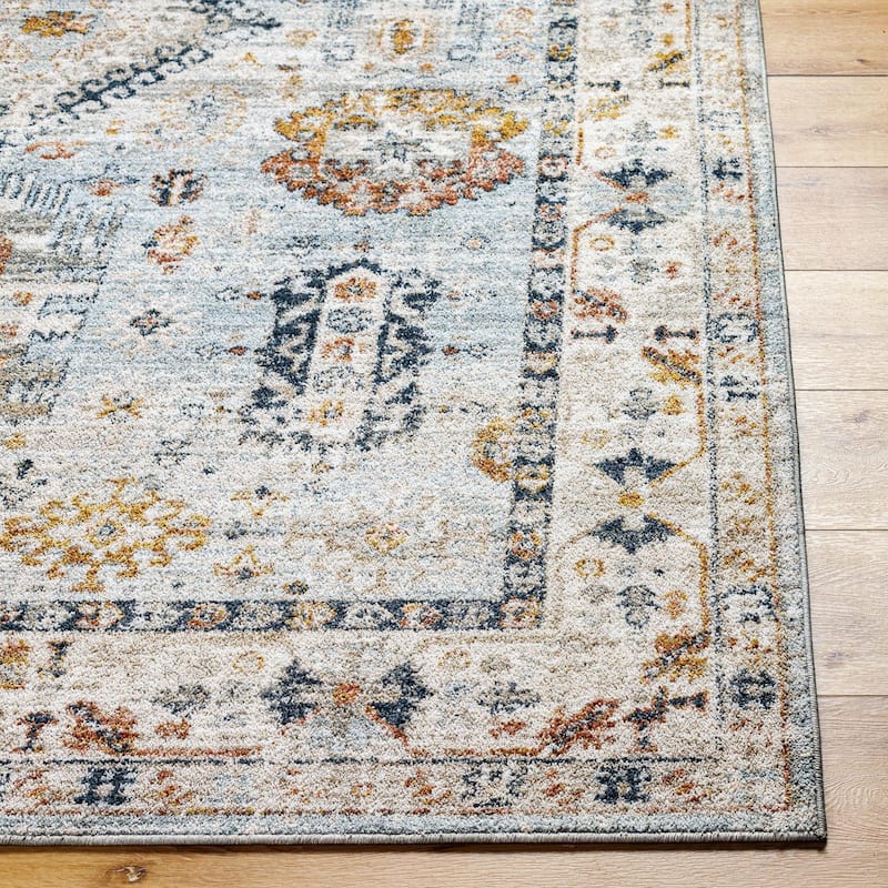 Livabliss Transitional Beckham Medallion Area Rug