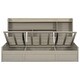 preview thumbnail 9 of 12, Twin Storage Bookcases Platform Bed wUSB Charging Station, LIGHT GREY