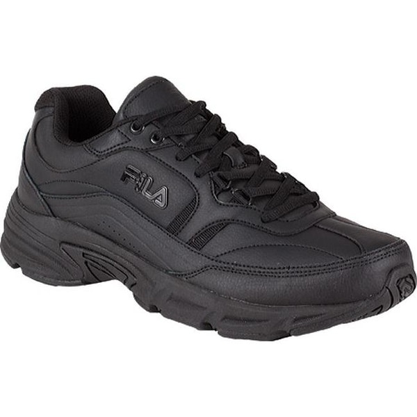 fila black non slip shoes