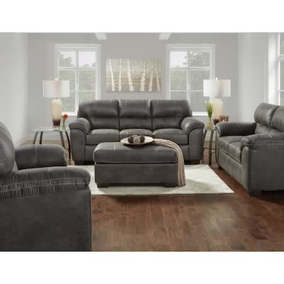 Tirana Contemporary Fabric Cocktail Ottoman
