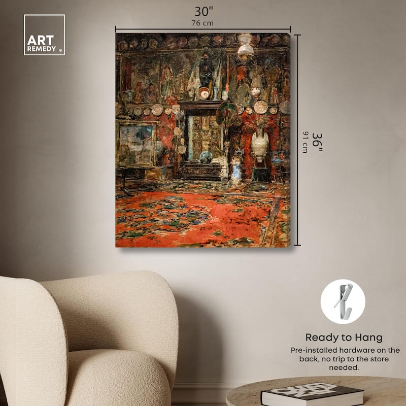 Workshop in Rome Canvas by Art Remedy, Gallery Wrapped
