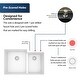preview thumbnail 52 of 54, Karran Top Mount Large/Small Bowl Quartz Kitchen Sink - 33" x 22" x 9" - 33" x 22" x 9"