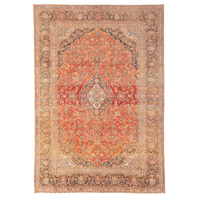 ECARPETGALLERY Hand-knotted Antalya Vintage Red Wool Rug - 9'2 x 13'2