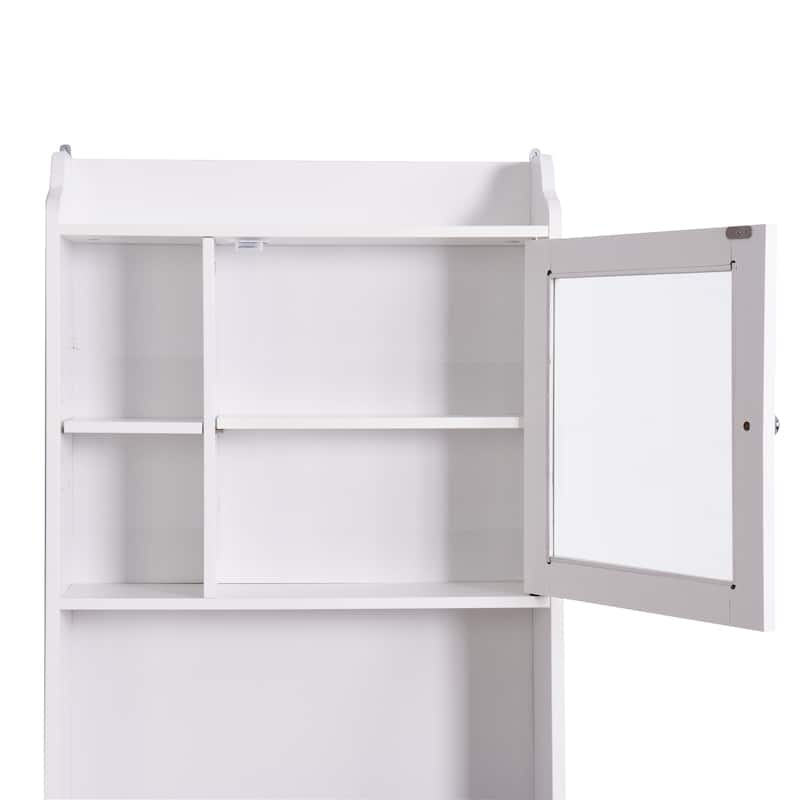 Modern Over The Toilet Space Saver Organization Wood Storage Cabinet ...