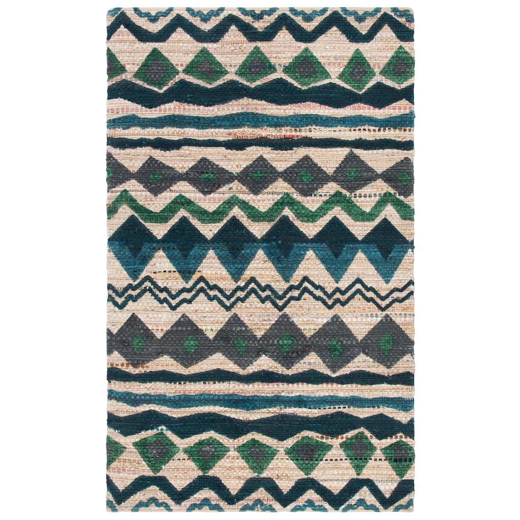 SAFAVIEH Handmade Cedar Brook Diamantina Modern Cotton Rug