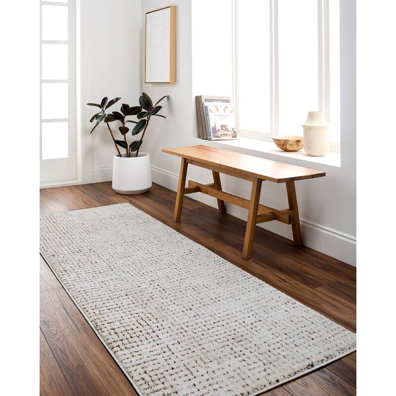 Livabliss Freud Moroccan Checkered Area Rug