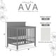 preview thumbnail 2 of 5, Dream On Me Ava 4-in-1 Convertible Mini Crib Steel Grey
