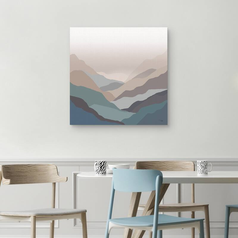 Mountain Valley by Pela Canvas Art Print