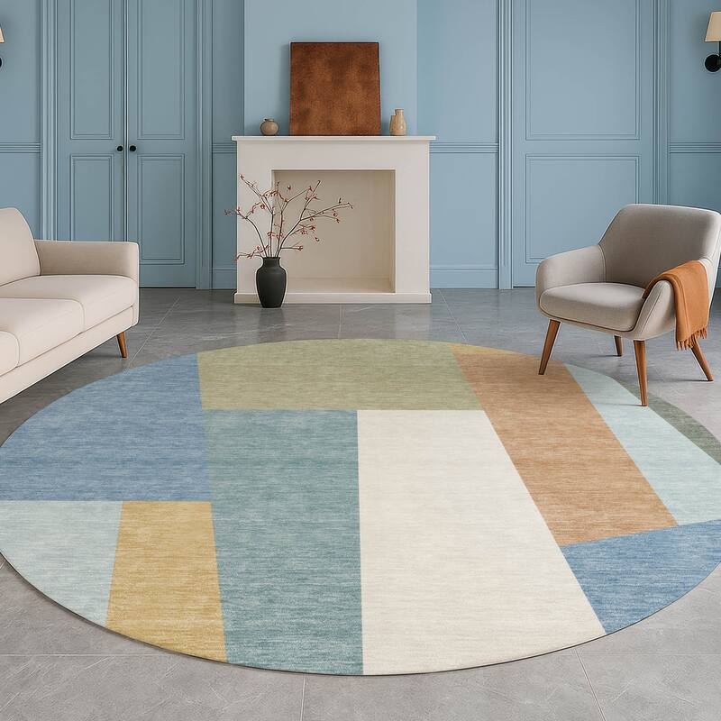 Machine Washable Indoor/ Outdoor Contemporary Jolie Chantille Rug