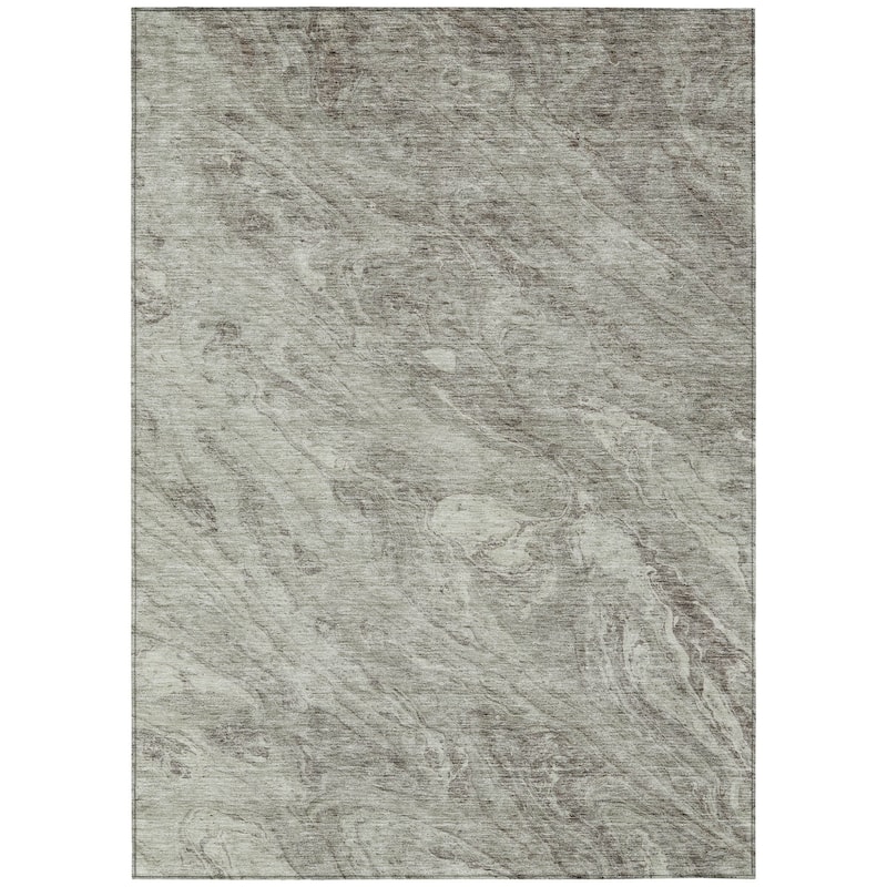 HomeRoots Abstract Transitional Rectangle Outdoor Rug
