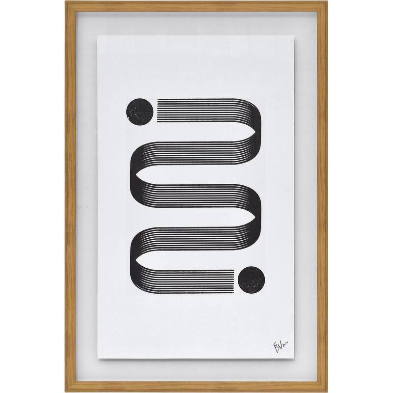 Renwil Elsie 24" Wide Wall Art, Black