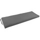 preview thumbnail 6 of 20, Twill Indoor Bench Cushion (48-, 51-, or 54-inches wide) 48" wide - Steel Grey