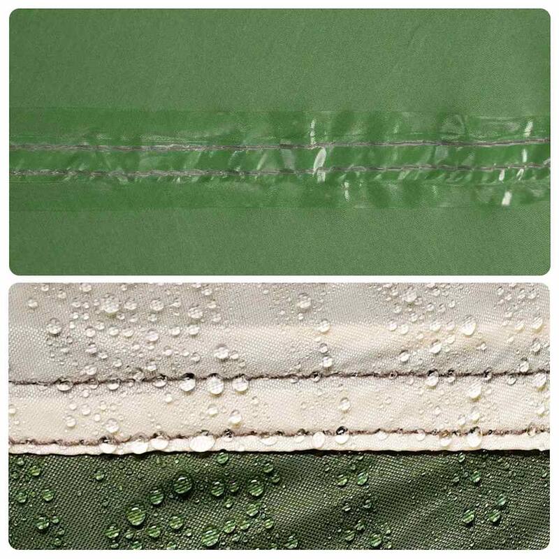 vidaXL Car Tent Green Waterproof - 133.9 x 180/250 x 78.7"