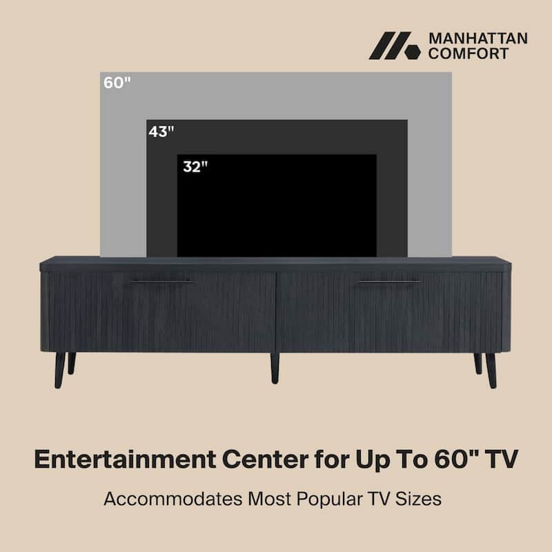 Manhattan Comfort Mid Century Modern Jodie 68.9 Inch TV Stand