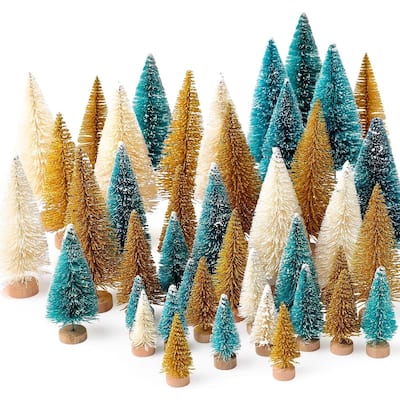 30Pcs Mini Christmas Trees Artificial
