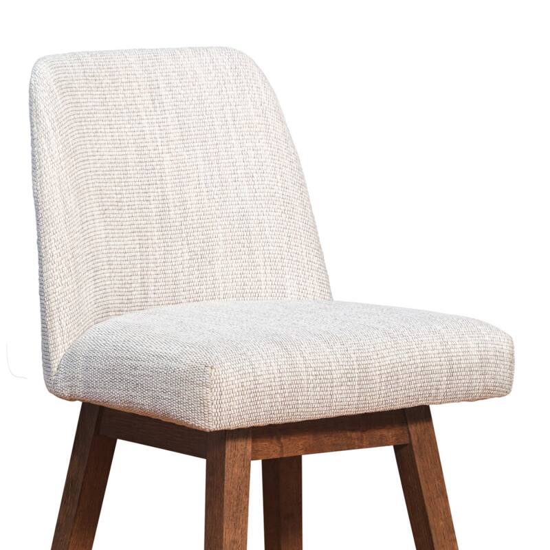 Full Back Swivel Counter Height Bar Stool with Armrest and Foam Cushion Seat Wood Frame for Kitchen