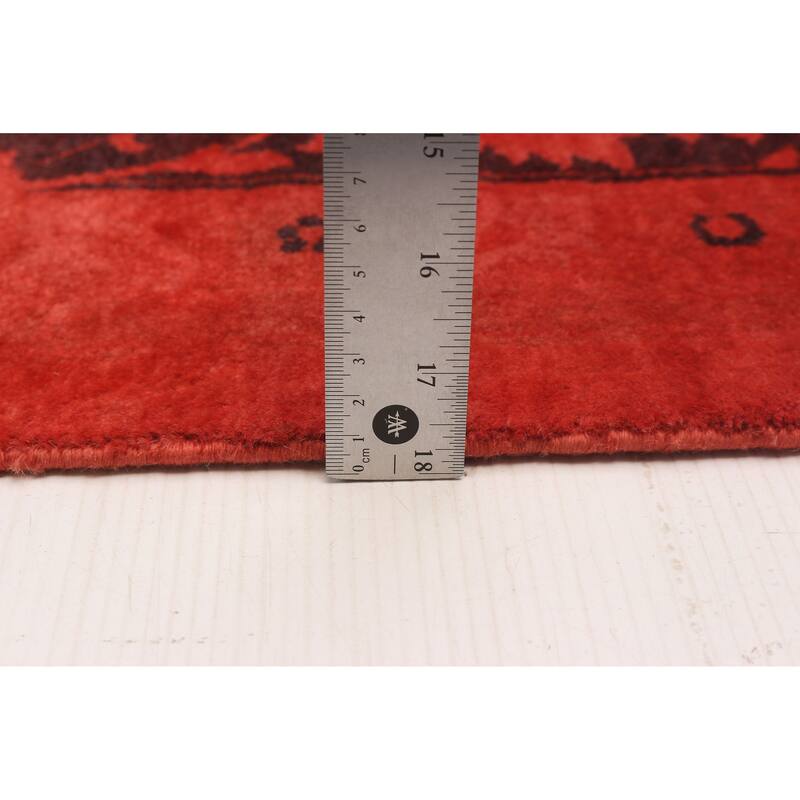 ECARPETGALLERY Hand-knotted Vibrance Red Wool Rug - 10'2 x 13'5