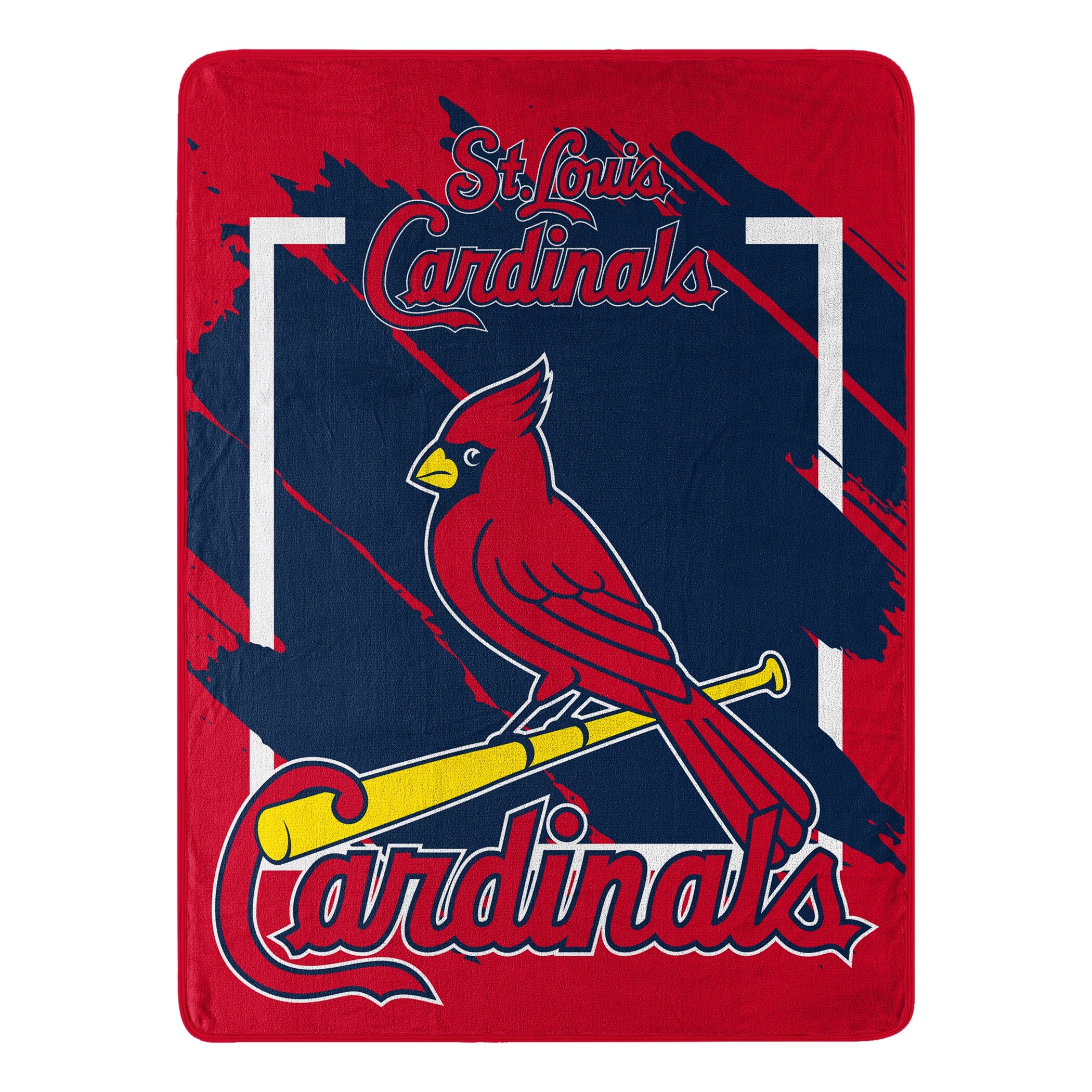 St. Louis Cardinals 50 x 60 Retro Emblem Flannel Fleece Sherpa Blanket