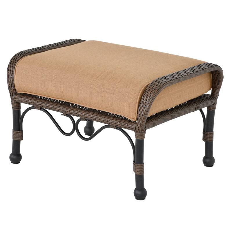 Grand Bonaire Weave Patio Ottoman