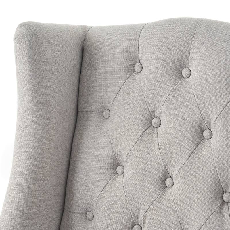 Christopher Knight Home Toddman Tufted High-Back Club Chair - 27.25" L x 33.75" W x 38.50" H