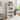 GDFStudio - Brookline Modern Storage Glass Display Cabinet with Flip-Up Glass Doors and 4-Tier Shelving