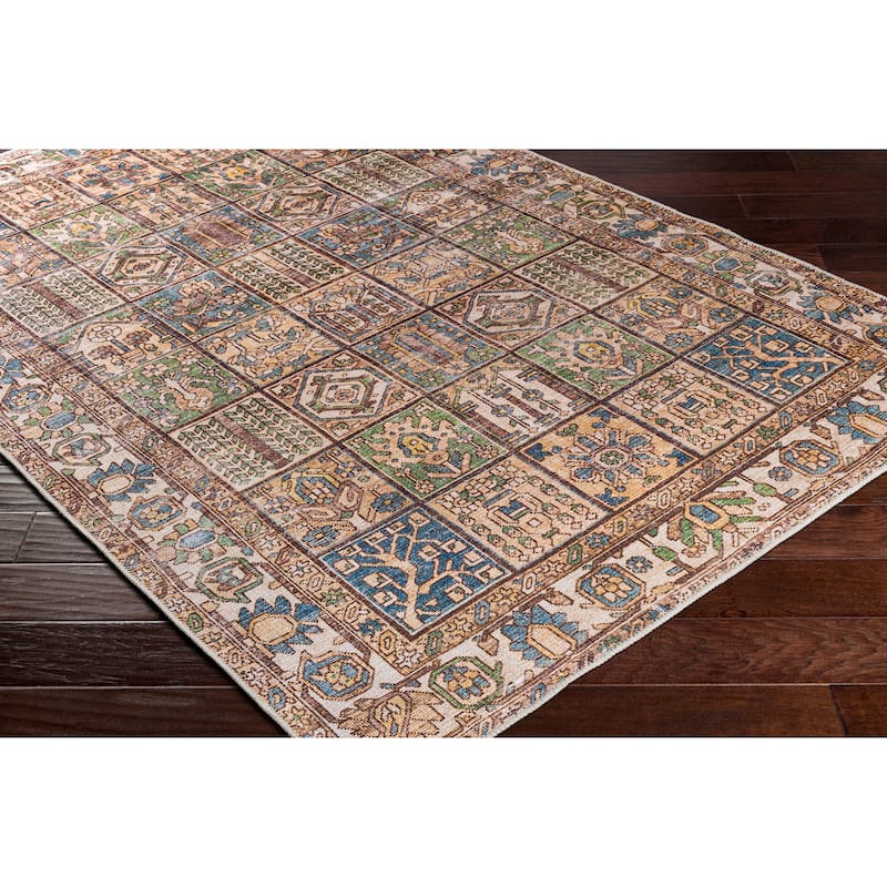 Artistic Weavers Lukae Machine Washable Vintage Border Area Rug