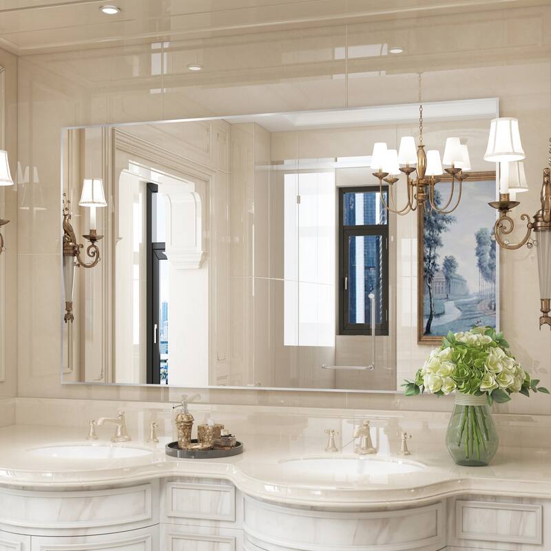 QuivaraView Wall Mounted Aluminum Frame Bathroom Vanity Mirror