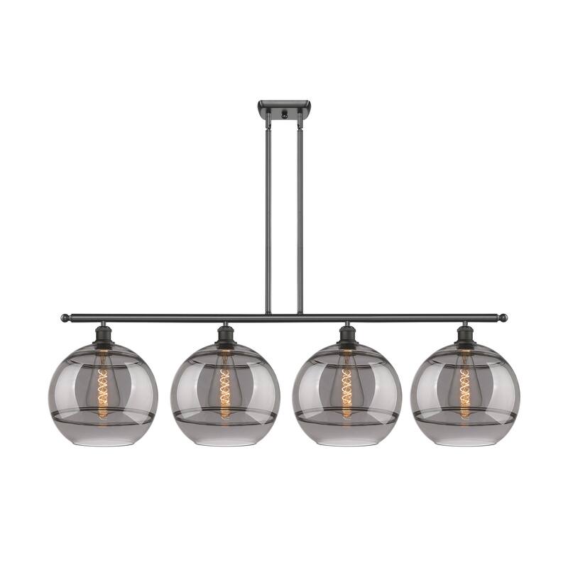 Innovations Lighting 516-4I-14-50 Rochester Linear Rochester 4 Light - Oil Rubbed Bronze / Smoked