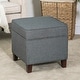 preview thumbnail 150 of 149, Adeco Square Storage Ottoman 17 inch Footstool