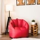 preview thumbnail 2 of 32, Big Joe Milano Bean Bag Chair, Multiple Colors Red - Medium