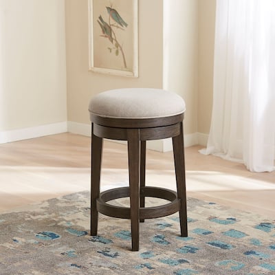 Mill Creek Peppercorn Console Swivel Stool - Width 16" x Depth 16" x Height 25"