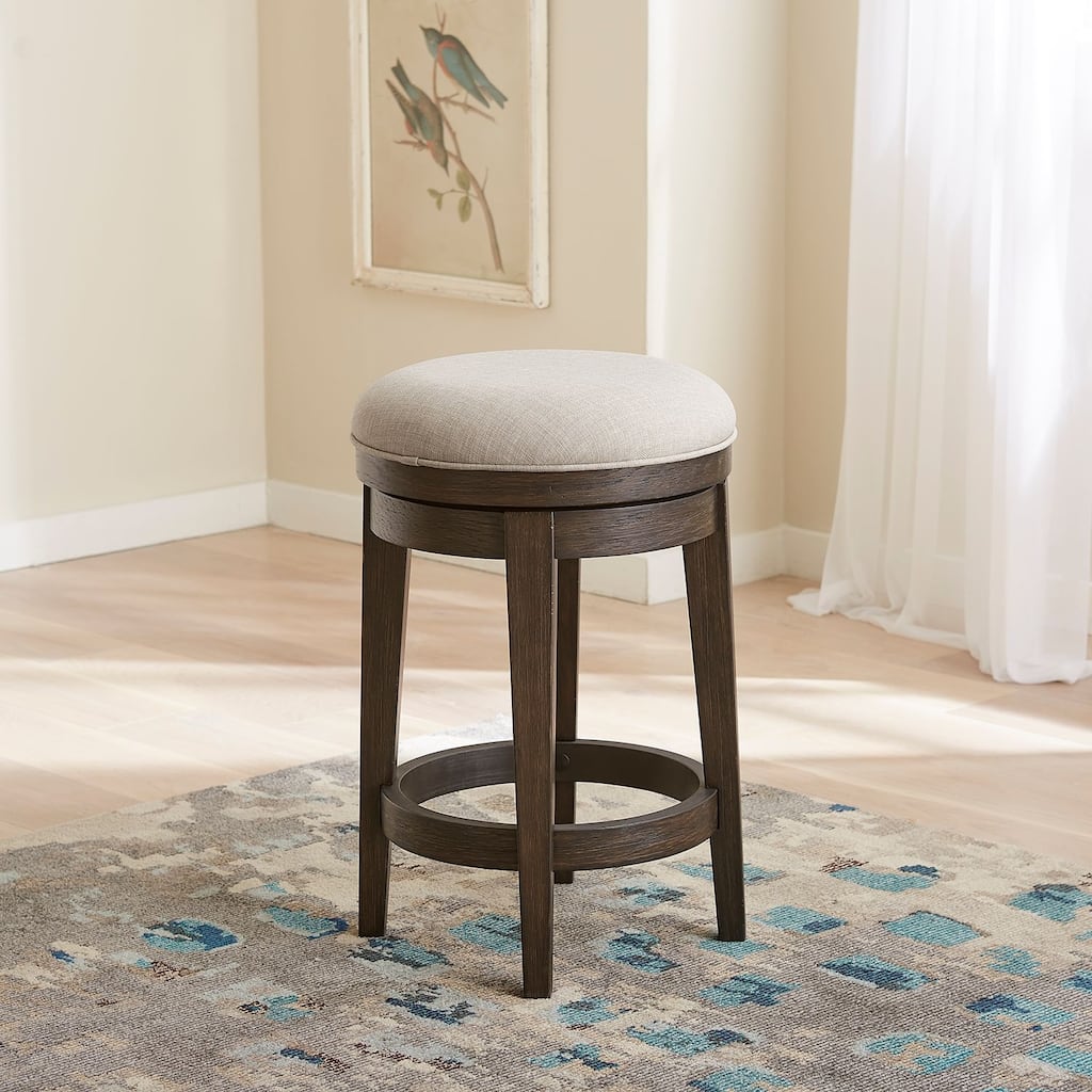 Mill Creek Peppercorn Console Swivel Stool - Width 16" x Depth 16" x Height 25"