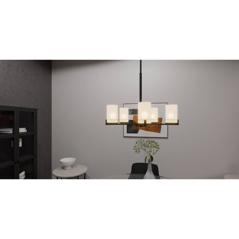 Seymour 5-Light Matte Black Chandelier