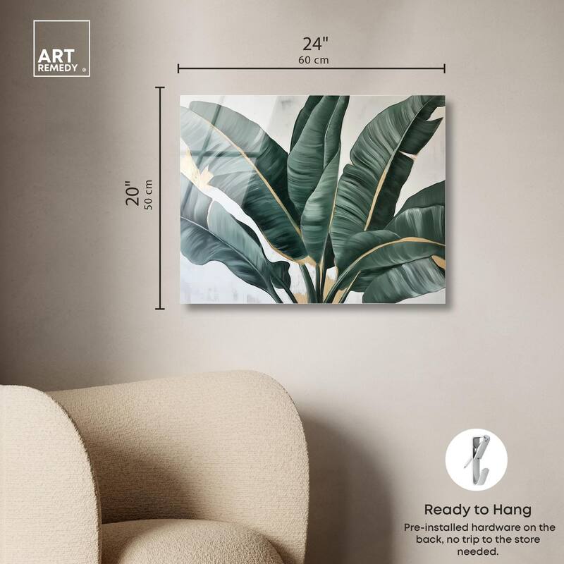 Jungle Jewel Jade II Acrylic by Art Remedy, Ready to Hang