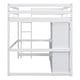 preview thumbnail 13 of 16, Full Size Loft Bed with Wardrobe, Desk, Drawers, and Open Storage Cabinet, Multi-Functional Space-Saving Design, Gray