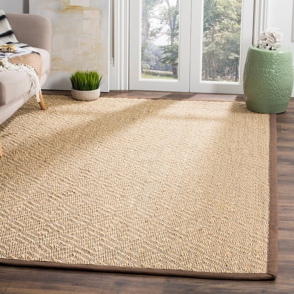 slide 1 of 26, SAFAVIEH Handmade Natural Fiber Marineta Sisal Rug 4' x 6' - Natural/Brown