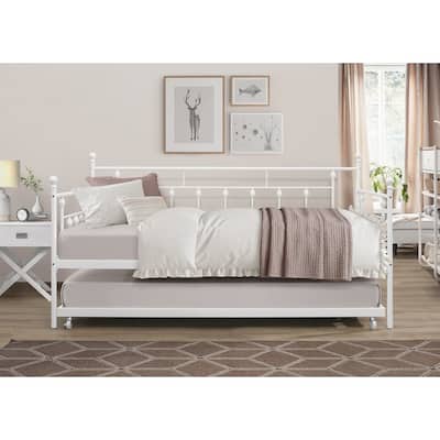 Aine Twin Metal Daybed with Trundle